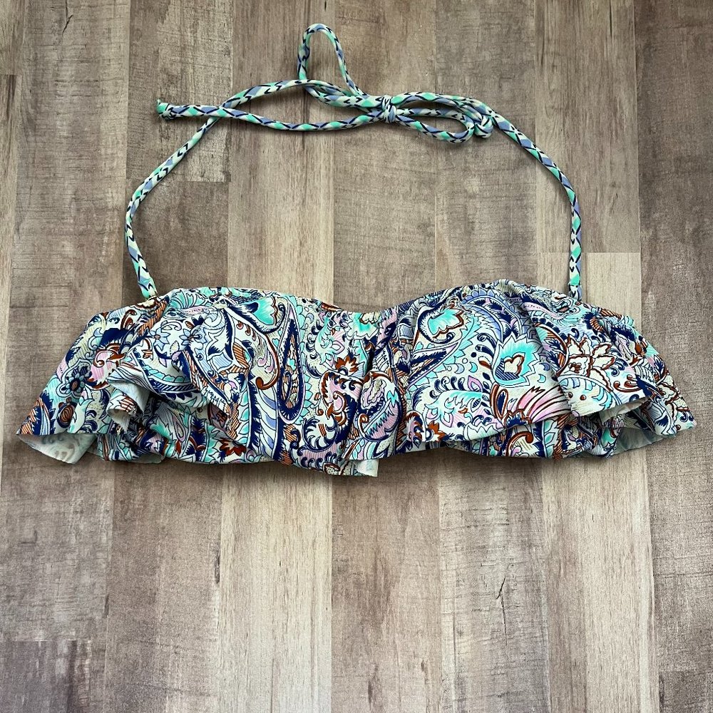 Victoria’s Secret Small Bandeau Bikini Top - Blue Paisley